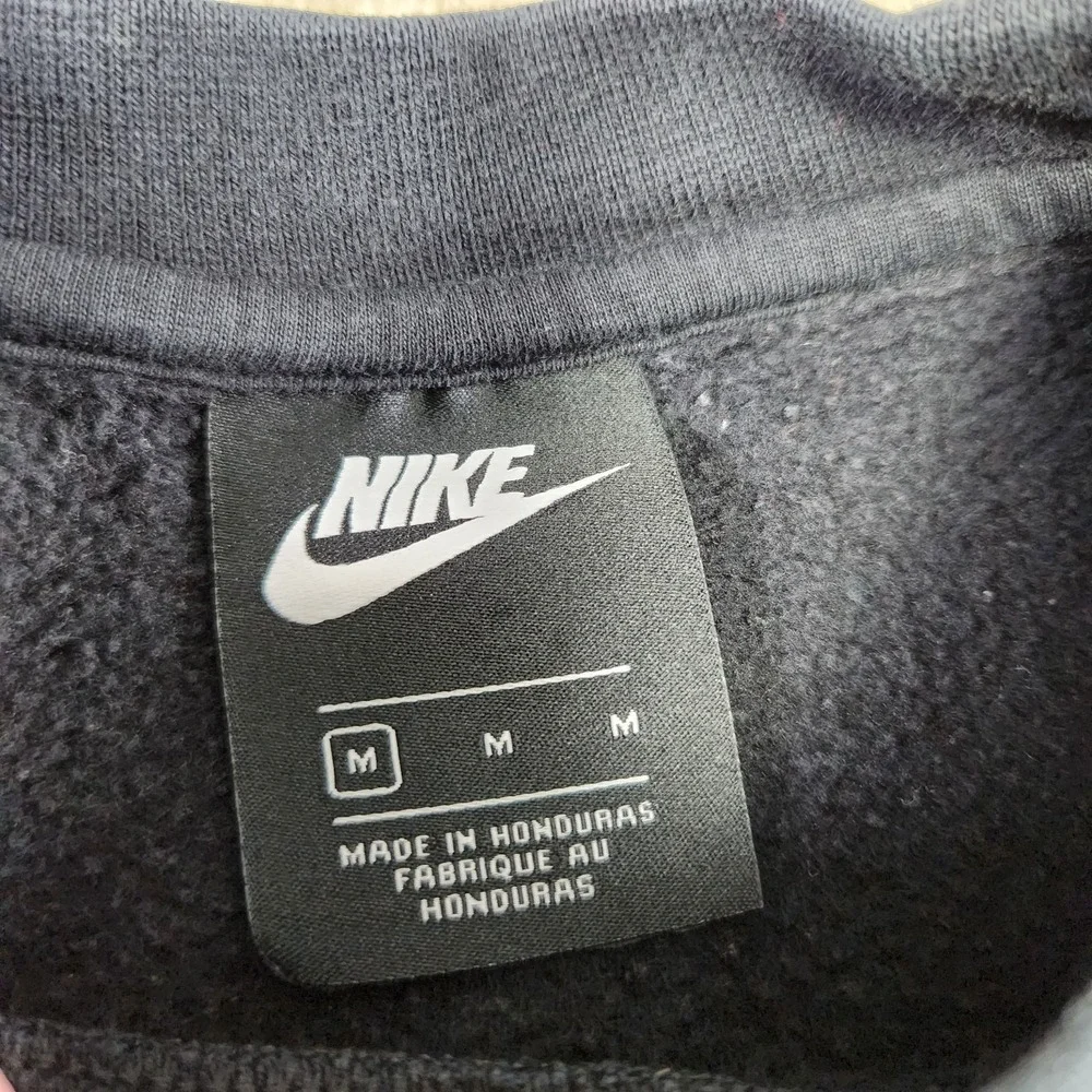 Nike‎ Sweatshirt Men Medium Club Fleece Black Faded Y2K Crewneck Essential